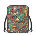 Retro African Ethnic Tribal Print Rectangular Crossbody Bag