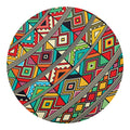 Retro African Ethnic Tribal Print Round Blanket