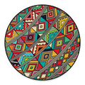Retro African Ethnic Tribal Print Round Floor Mat
