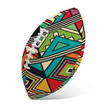 Retro African Ethnic Tribal Print Rugby Ball