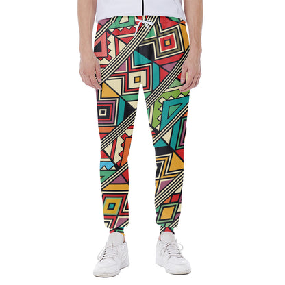 Retro African Ethnic Tribal Print Scuba Joggers