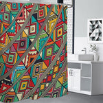 Retro African Ethnic Tribal Print Shower Curtain