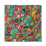 Retro African Ethnic Tribal Print Silk Bandana