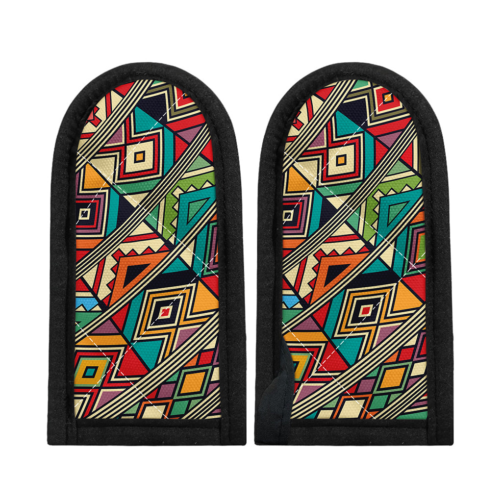 Retro African Ethnic Tribal Print Skillet Handle Cover