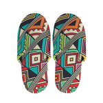 Retro African Ethnic Tribal Print Slippers