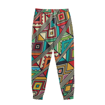 Retro African Ethnic Tribal Print Sweatpants