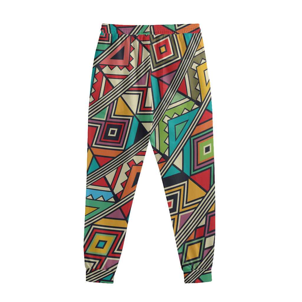 Retro African Ethnic Tribal Print Sweatpants