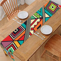 Retro African Ethnic Tribal Print Table Runner