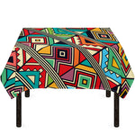 Retro African Ethnic Tribal Print Tablecloth