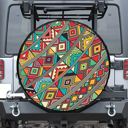 Retro African Ethnic Tribal Print Tire Cover