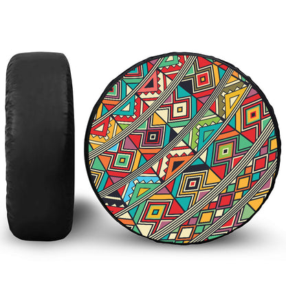 Retro African Ethnic Tribal Print Tire Cover