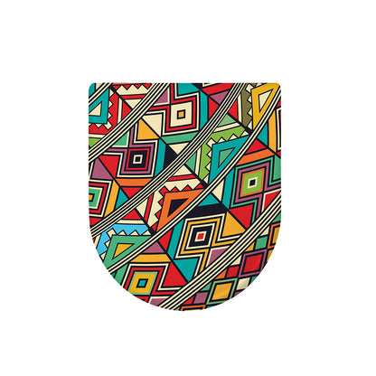 Retro African Ethnic Tribal Print Toilet Lid Cover