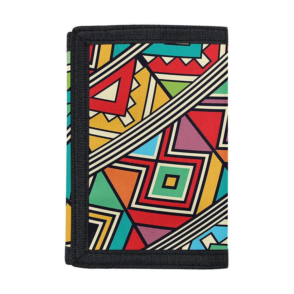 Retro African Ethnic Tribal Print Trifold Wallet