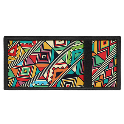 Retro African Ethnic Tribal Print Trifold Wallet