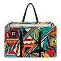 Retro African Ethnic Tribal Print Utility Tote Bag