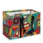 Retro African Ethnic Tribal Print Utility Tote Bag
