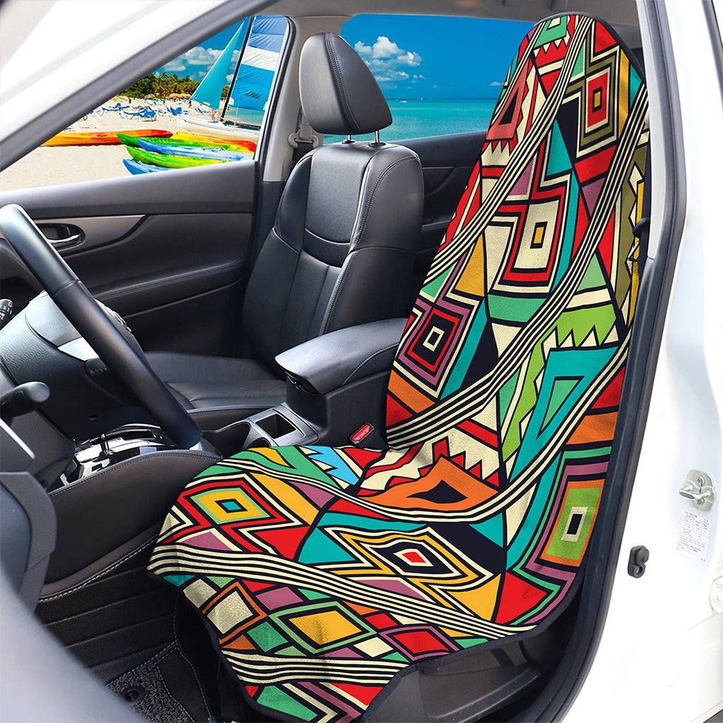 Retro African Ethnic Tribal Print Waterproof Car Seat Cover