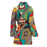 Retro African Ethnic Tribal Print Women's Bathrobe