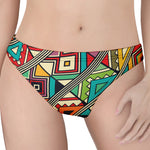 Retro African Ethnic Tribal Print Women's Thong