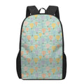 Retro Air Balloon Pattern Print 17 Inch Backpack