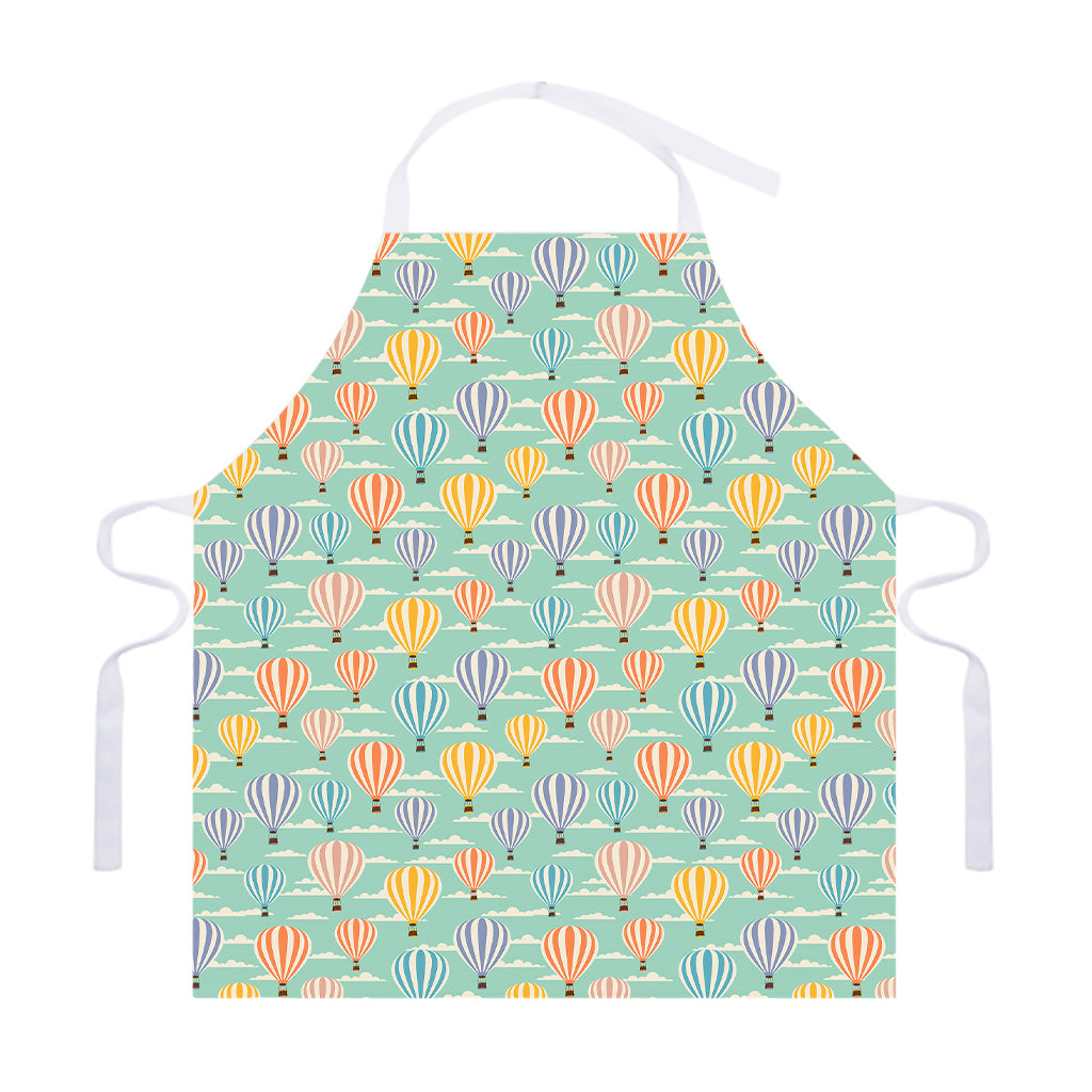 Retro Air Balloon Pattern Print Adjustable Apron