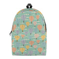 Retro Air Balloon Pattern Print School Backpack