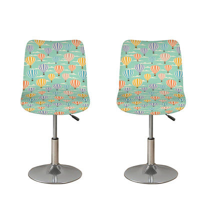 Retro Air Balloon Pattern Print Bar Stool Covers