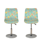 Retro Air Balloon Pattern Print Bar Stool Covers