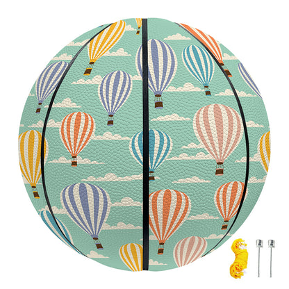 Retro Air Balloon Pattern Print Basketball