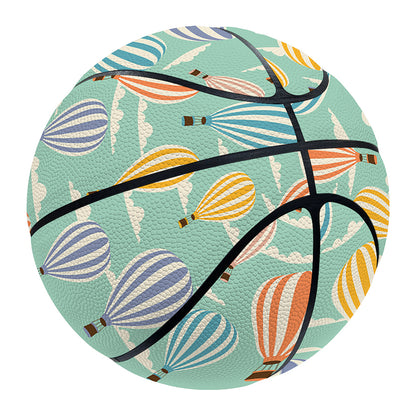 Retro Air Balloon Pattern Print Basketball