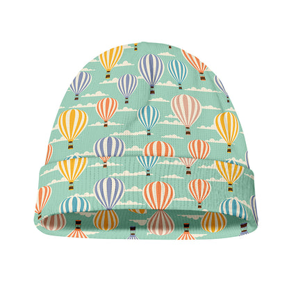 Retro Air Balloon Pattern Print Beanie