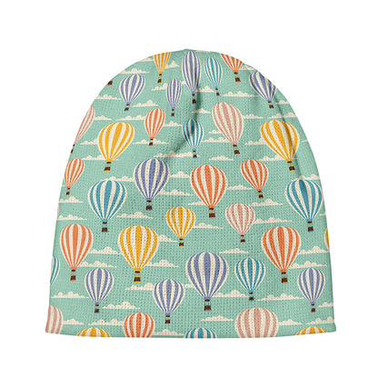Retro Air Balloon Pattern Print Beanie