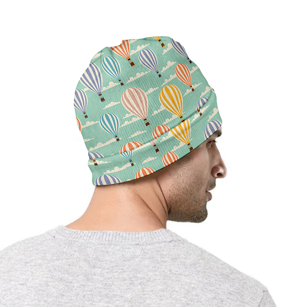 Retro Air Balloon Pattern Print Beanie