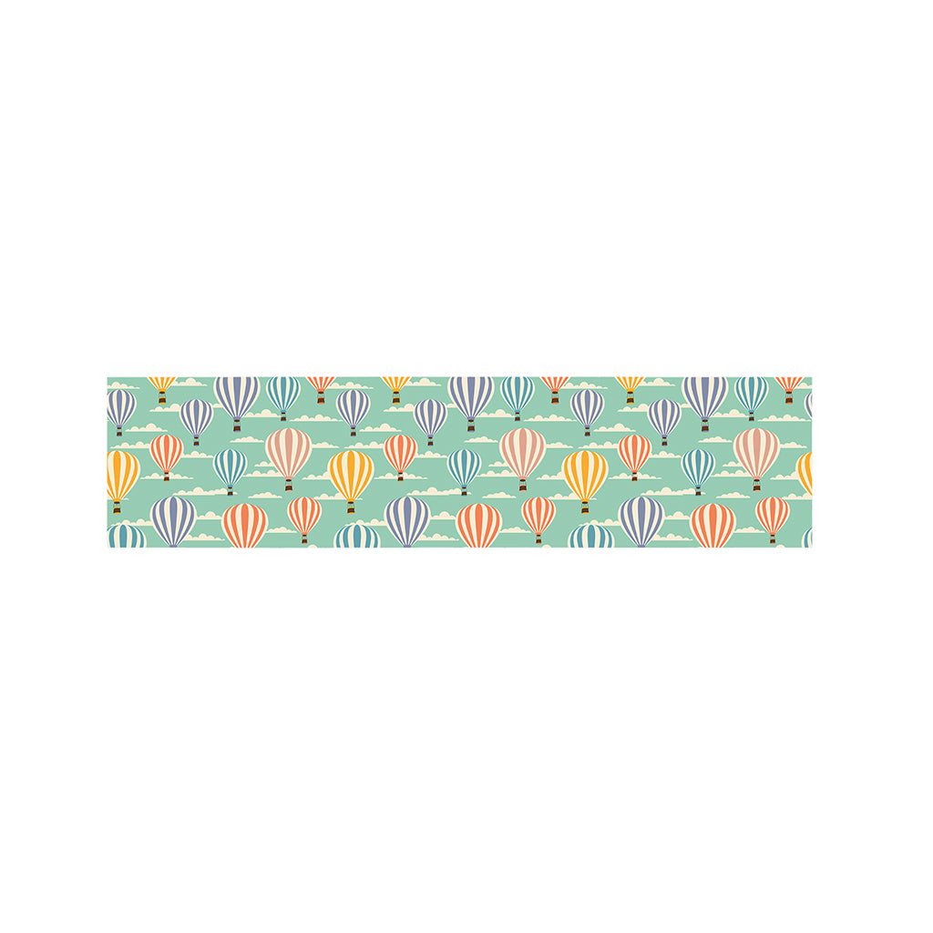 Retro Air Balloon Pattern Print Bed Runner