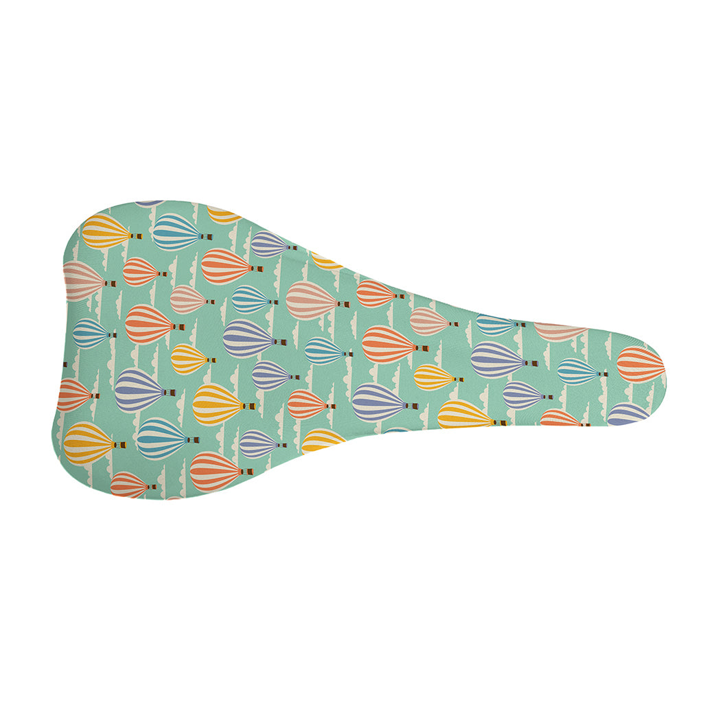 Retro Air Balloon Pattern Print Bicycle Seat Cover