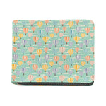 Retro Air Balloon Pattern Print Bifold Wallet