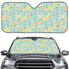 Retro Air Balloon Pattern Print Car Windshield Sun Shade