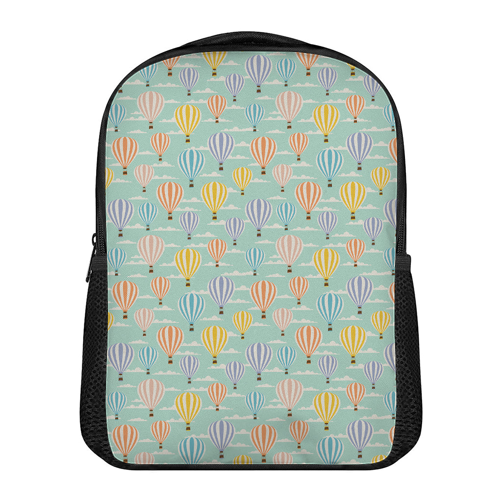 Retro Air Balloon Pattern Print Casual Backpack