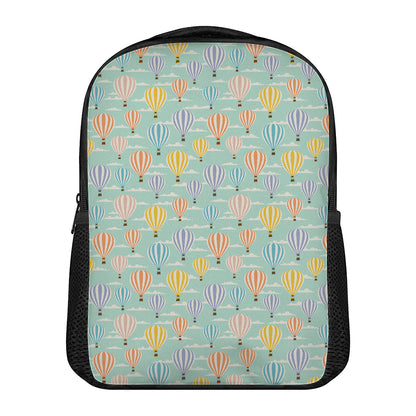 Retro Air Balloon Pattern Print Casual Backpack