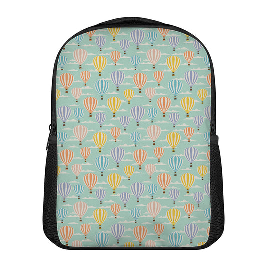 Retro Air Balloon Pattern Print Casual Backpack