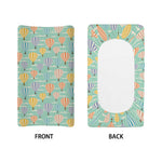 Retro Air Balloon Pattern Print Changing Pad Cover