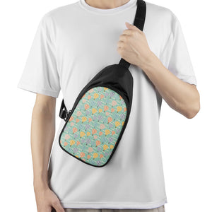 Retro Air Balloon Pattern Print Chest Bag