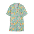 Retro Air Balloon Pattern Print Cotton Hawaiian Shirt