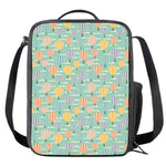 Retro Air Balloon Pattern Print Crossbody Lunch Bag