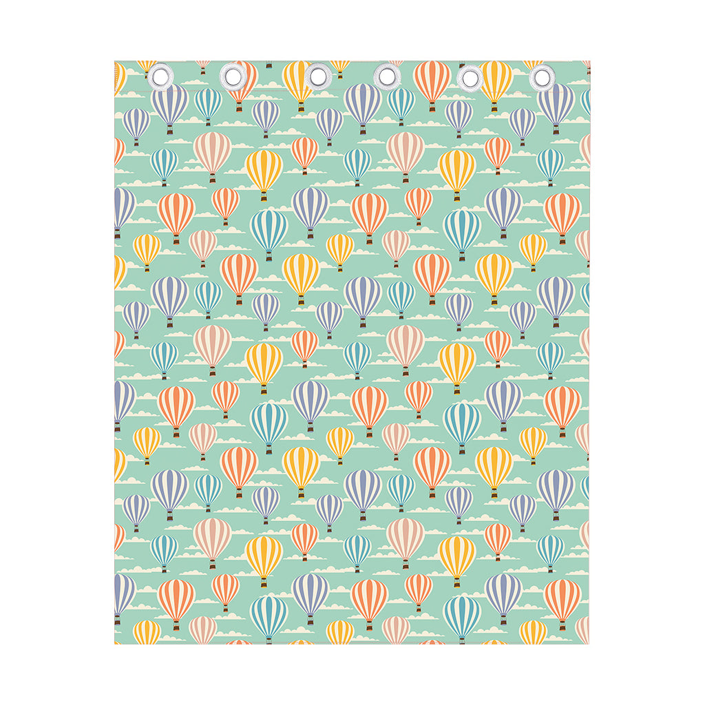 Retro Air Balloon Pattern Print Curtain