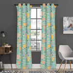 Retro Air Balloon Pattern Print Curtain