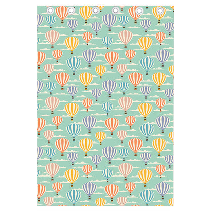 Retro Air Balloon Pattern Print Curtain