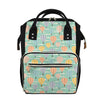 Retro Air Balloon Pattern Print Diaper Bag