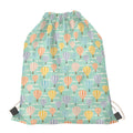 Retro Air Balloon Pattern Print Drawstring Bag