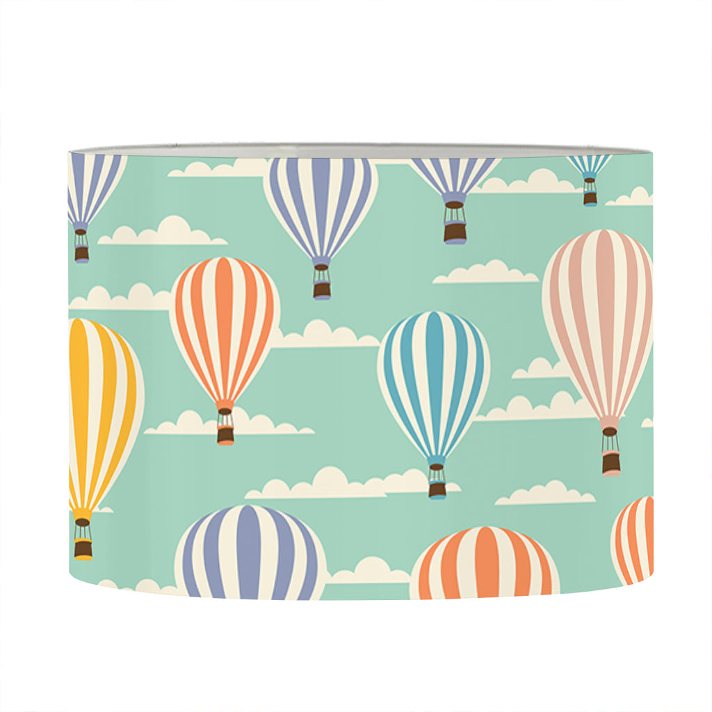 Retro Air Balloon Pattern Print Drum Lamp Shade